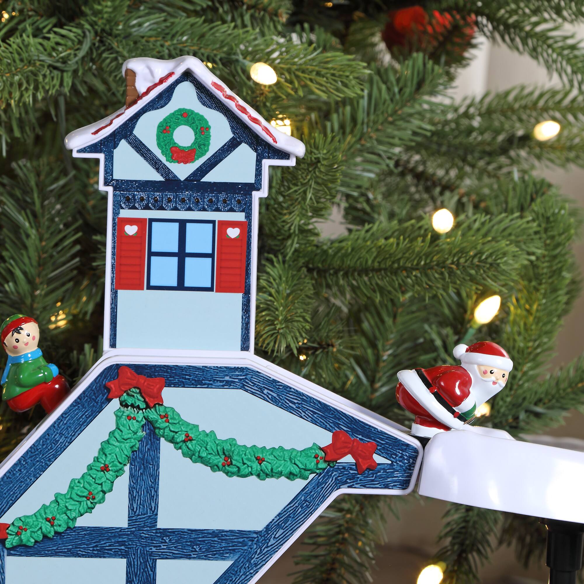 Mr. Christmas 47" Animated & Musical Santa's Ski Slope